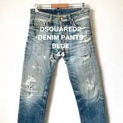 アバークロンビー&フィッチ 00s ステンシル 刺繍デニム デストロイ 