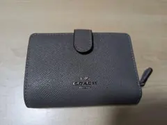 コーチ　COACH グレー 二つ折り財布
