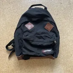 希少 イーストパック 80s ブラック USA製 80s USA製 EASTPAKイーストパック ボトムレザー リュックサック 黒