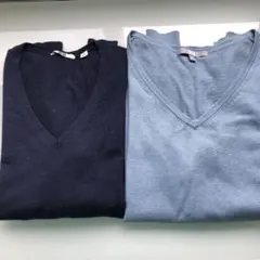 ウールとカシミア混セーター　2枚セット