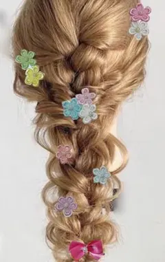 ꕤ*.゜ラプンツェル 風　ヘアアクセサリー　髪飾り　ヘアクリップꕤ*.゜