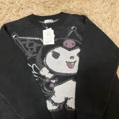 Kuromi ブラック 長袖ニットセーター L