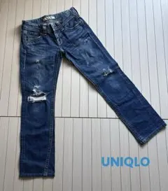 UNIQLO レディースOriginal Wash ダメージデニム ジーンズ