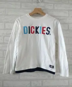 春物★ディッキーズ×ブリーズ 長袖ロゴTシャツ 150㎝ 白 ロンT キッズ