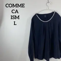 コムサイズム【L】レディース/シフォンプリーツブラウス/カットソー