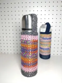 600ml可 ボトルカバー 水筒 ペットボトル ホルダー 持ち運び ハンドメイド