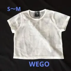 CHIAKI WEGO メッシュ トップス ホワイト
