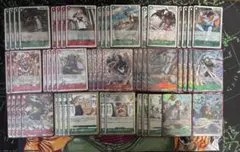 ワンピースカード 赤緑クリーク　構築済みデッキ フルパラ