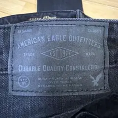 【匿名発送】American Eagle Outfitters ダメージデニム黒