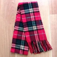 タータンチェック柄マフラー