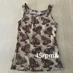 45rpm ペイズリー柄 キャミソール　サイズ1のサムネイル