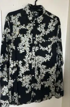 H&M エイチアンドエム 花柄 長袖 コットン　シャツ