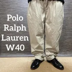 Polo by Ralph Lauren W40 チノパンツ ベージュ タック - メルカリ