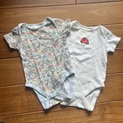 next 花柄コットンロンパース 2枚セット　3-6mths 70㎝