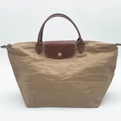中古美品】LONGCHAMP ルプリアージュ ベージュ L - メルカリ