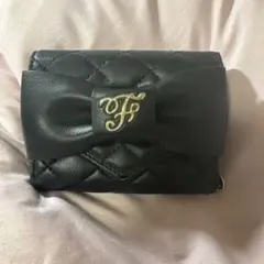Maison de FLEUR 三つ折り財布 ブラック リボンのサムネイル