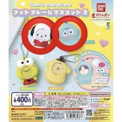 サンリオ　フォトフレーム　マスコット　ハンギョドン　ポチャッコ