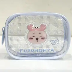 ちいかわ ぷっくりクリアミニポーチ　古本屋（カニちゃん）