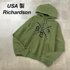 希少 USA製 Richardson ワイドシルエット ビッグロゴ パーカーのサムネイル