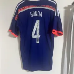 adidas サッカー日本代表ユニフォーム 2014W杯 本田圭佑選手 4番 L