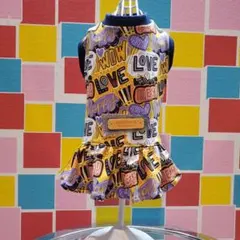 ハンドメイド犬服ワンピース胴回り36セール