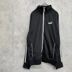 PUMA プーマ トラックジャケット スポーツ ワンポイントロゴ ブラック Sのサムネイル