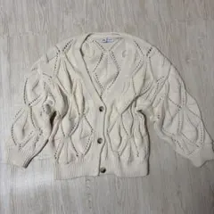 ZARA アイボリー カーディガン Mサイズ