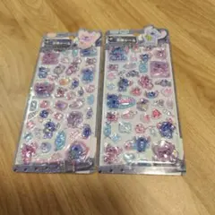 スティッチ 立体シール 2枚セット