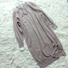 美品✨️コットンカシミヤ　グリーンレーベルリラクシング　ニットワンピース