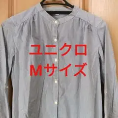 ユニクロ　ストライプシャツ　Мサイズ
