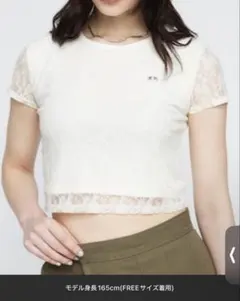 LAGUA GEM FLOR LACE Tシャツ　ホワイトのサムネイル