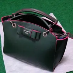 【新品未使用】サマンサベガバッグ　グリーン✕ピンク
