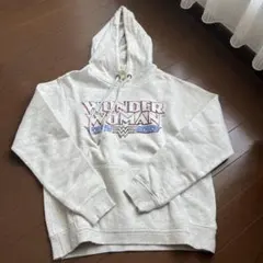 Wonder Woman グレー パーカー フード付き