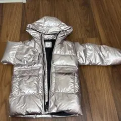 GAP KIDS メタリックピンク ダウンコート S