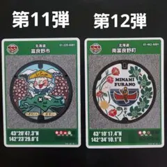 マンホールカード 北海道 富良野市 南富良野町 2枚セット