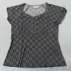LAURA ASHLEY 花柄 半袖Tシャツ M