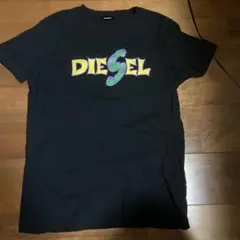 DIESEL ブラック Tシャツ グラフィックプリント