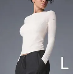 Alo Yoga アローヨガ ribbed sea coast ロンT　Lサイズ