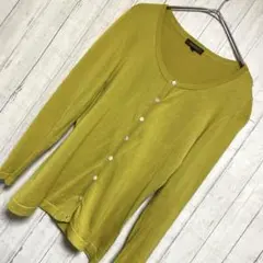 BALLSEY カーディガン 長袖 イエローグリーン　38