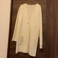 UNIQLO レディース　ロングカーディガン　白