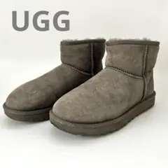良品☆UGG ムートンブーツ 25cm グレー ショート 定番 人気