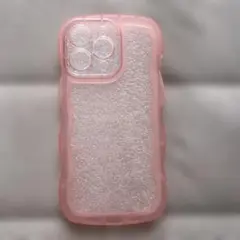 iPhone用　クリアピンクケース