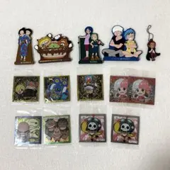 ワンピース ウエハースシール 一番くじワンピースワノ国ラバースタンド14点セット