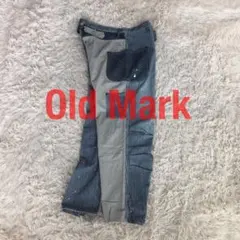 Old Markオールドマークダメージ加工ヒッコリーペインターパンツ Old Markオールドマークダメージ加工ヒッコリーペインターパンツ