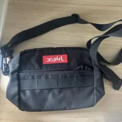 x-girl ブラック ショルダーバッグ