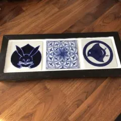 木製トレイ　和風オブジェ　壁掛け