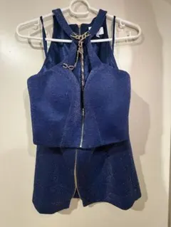 ジュエルズネイビー ラメ入りドレス