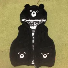 ミキハウス　ダブルビー リバーシブルベスト　80cm