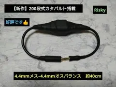 Risky氏作成200段カタパルト3.5mmメス-オス40cmカタパルトケーブル Riskyさんのカタパルトケーブルなるものを購入 : まいまい