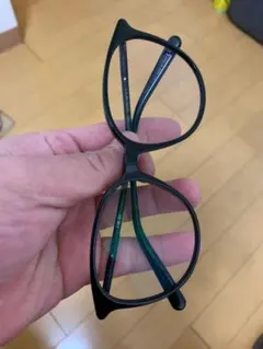 Dior ブラックオーバルフレーム メガネ